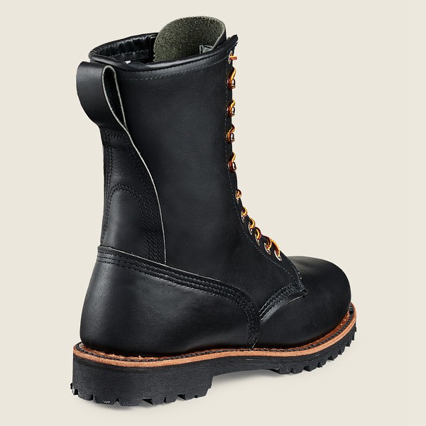 Bottes de Travail Red Wing - Loggermax - 9-Inch Soft Toe - Made To Order - Noir - Femme 850PAFEGR